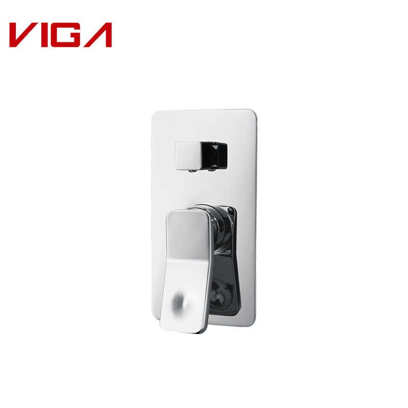 VIGA Concealed Shower Mixer, Wall-mounted Shower Mixer, Chrome Plated