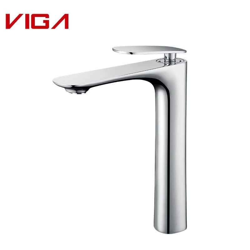 Single Handle Basin Mixer, باتھ روم سنک ٹونٹی, Basin Tap, Brass, Chrome Plated