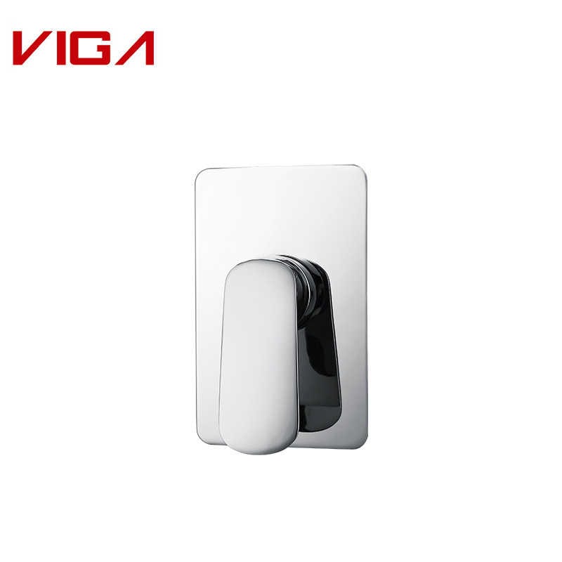 VIGA Concealed Shower Mixer, Wall-mounted Shower Mixer, Латунь, Хромированный