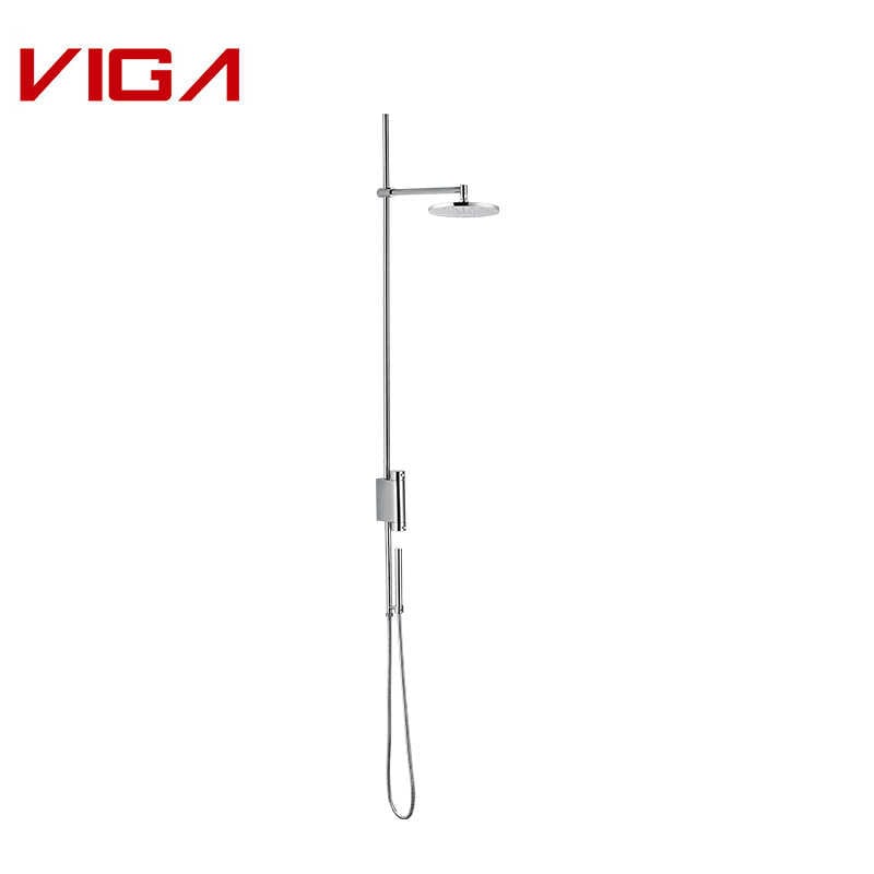 Thermostatic Shower Set, Brass, Chrome Plated