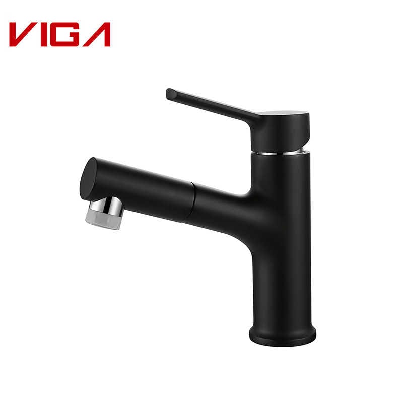 Beautiful High End Black Vintage VIGA Bathroom Faucet Set Mixer