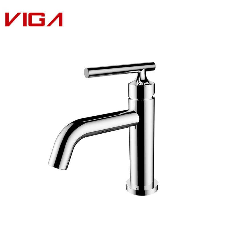 Long Spout Bathroom Sink Faucet, Single Basin Mixer, Faucet ea Bathroom Sink, Basin Tap, Brass