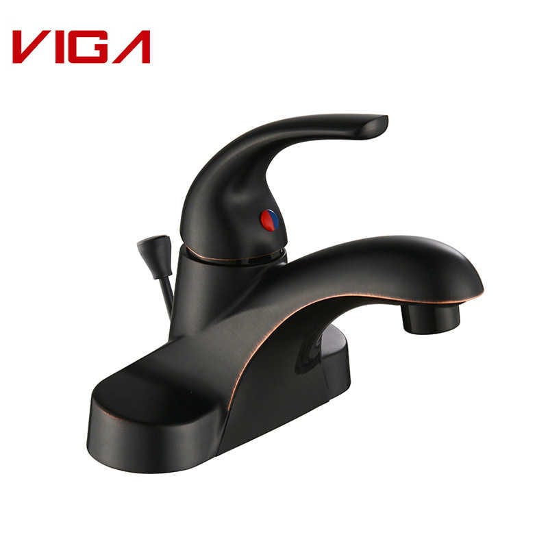 4′ Faucet taigh-beag Centerset, Single Handle Basin Faucet ORB