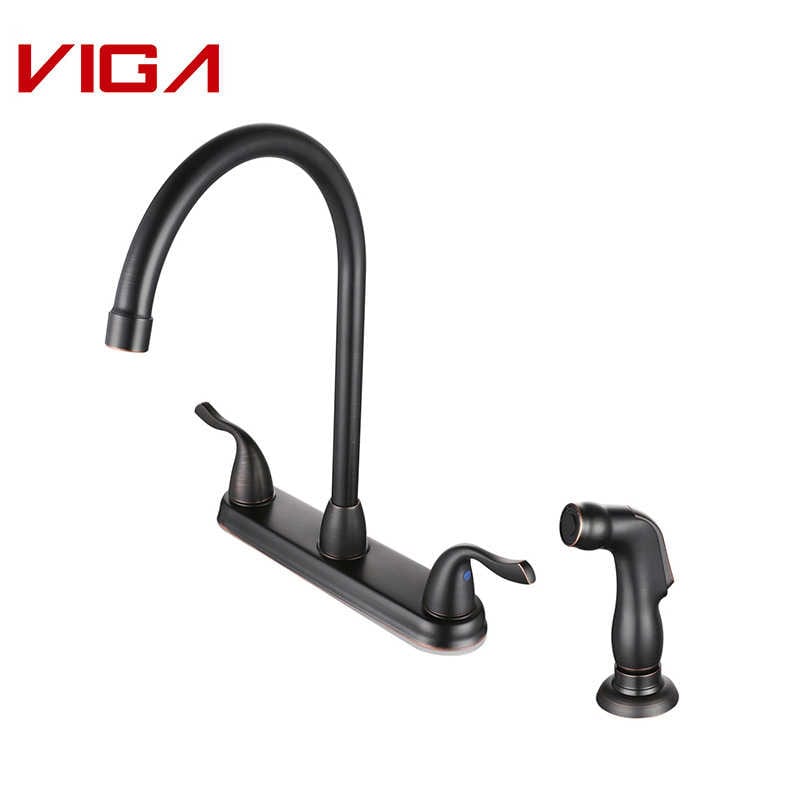 8′ Two Handle kitchen faucet, Kitchen Sink Faucet with 2 Maniglie, orbita