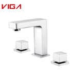 Square Widespread Bathroom Faucet China Manufacturer