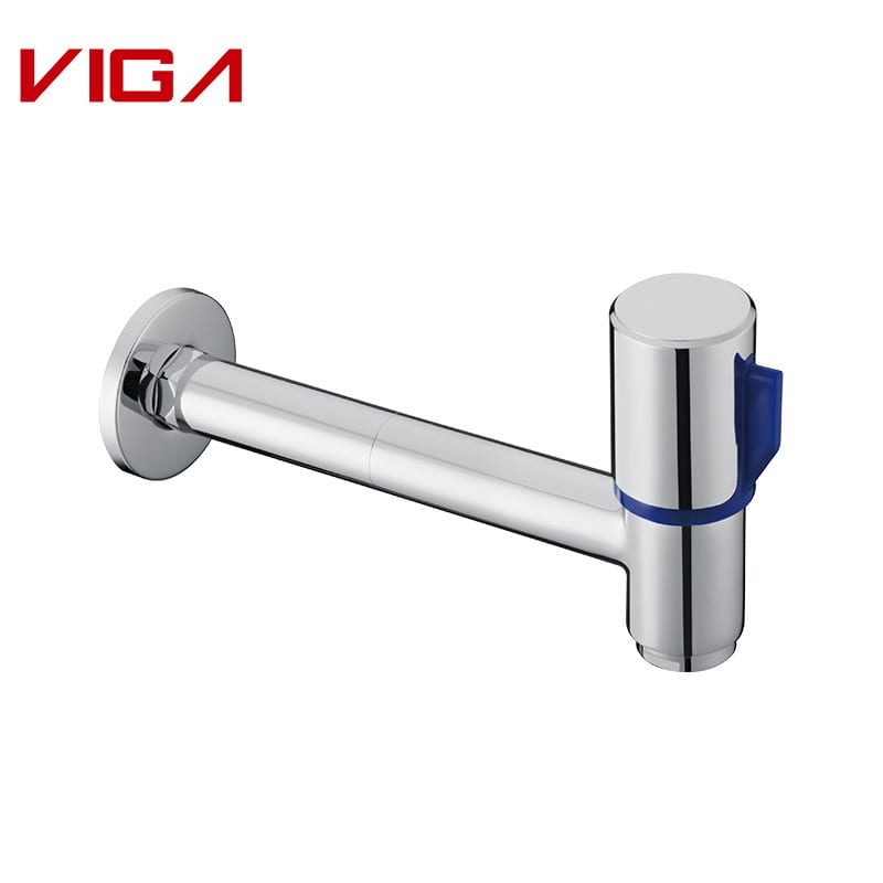 Single Cold Tap, Wall Mounted Single Hole Brass Tap, Επιχρωμιωμένο