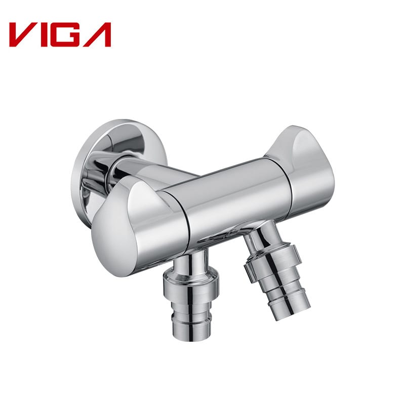 VIGA Brass Single Cold Tap, Water Tap, Wall Mounted, Chrome Plated