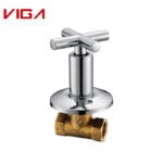 목욕탕에있는 VIGA G1 / 2 고품질 크롬에 의하여 도금되는 금관 악기 각 벨브