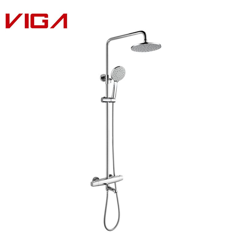 Thermostatic Shower Column Set, Хромированный