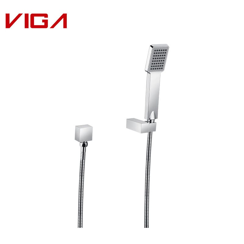 Shower Set,  ABS Handheld Shower Head With Wall Connector And Hose Set (Cromo)