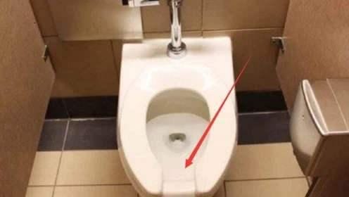 Why is there a gap in toilet in USA?