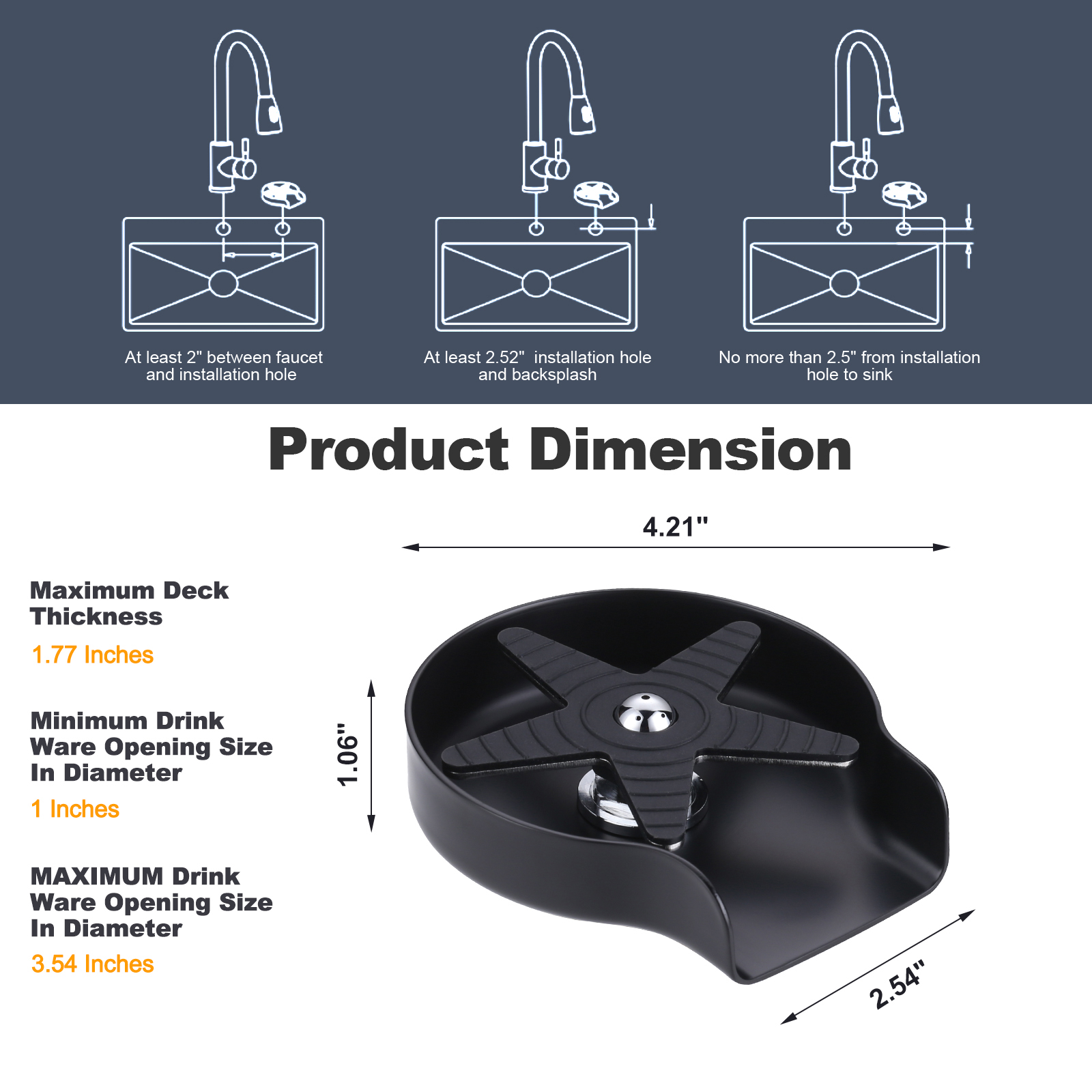 Faucet Glass Rinser for Kitchen Sinks - Glass Rinser - 4