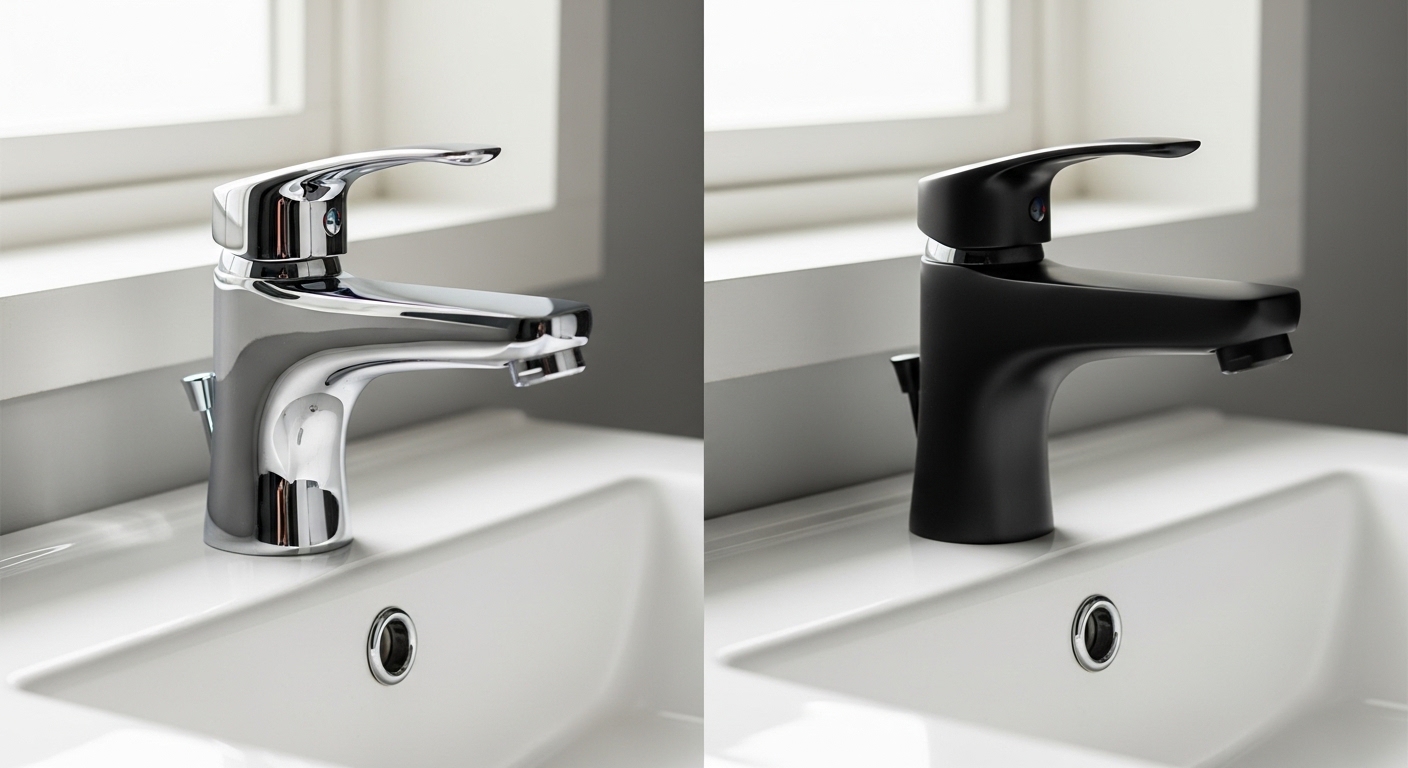 matte black faucet paint