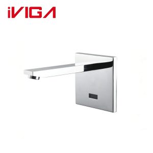 Wall mounted sensor bathroom faucet, VIGA 49612204 chrome concealed touch‑free automatic basin tap for commercial and residential washroom