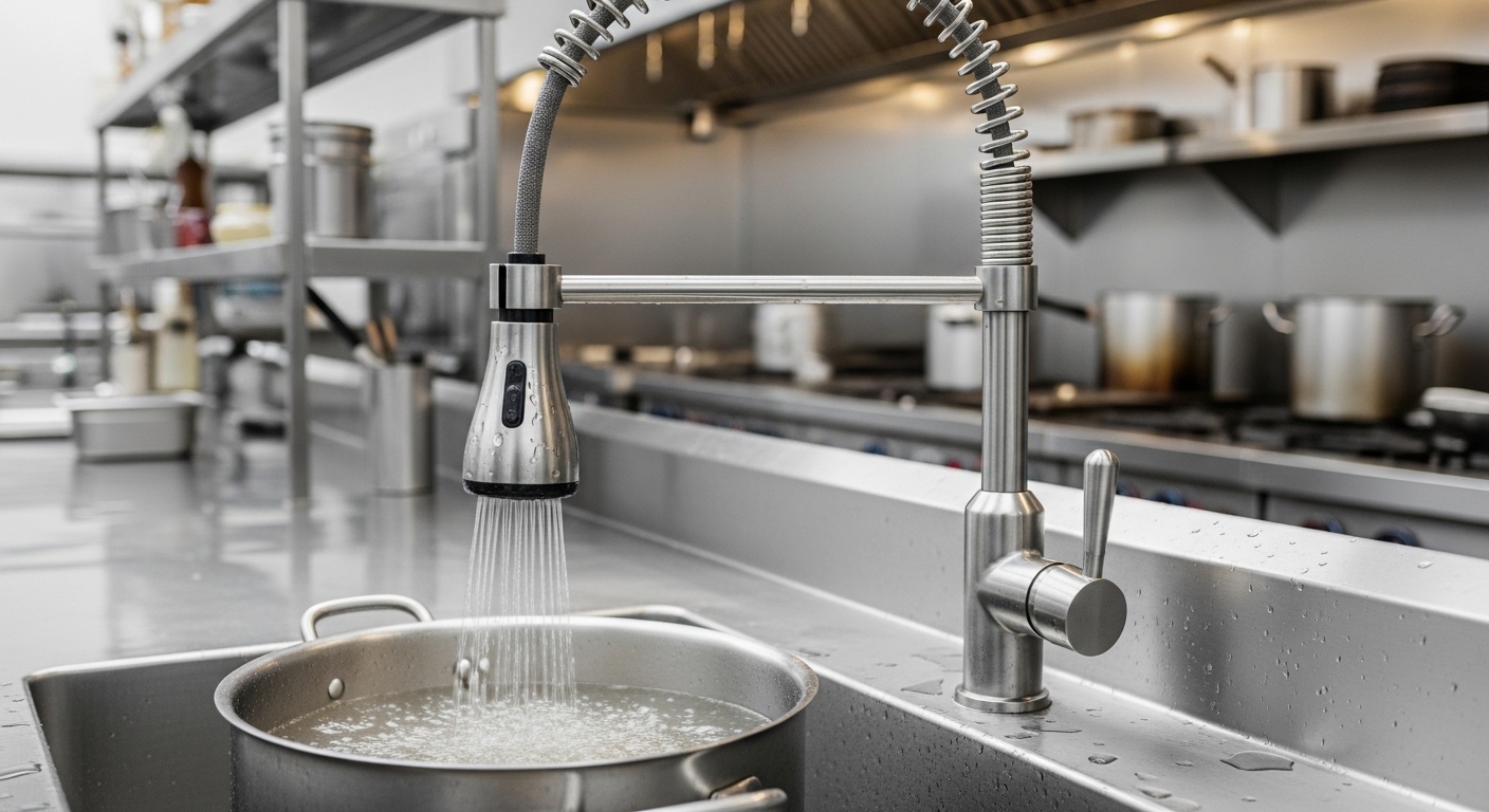 24” pull out kitchen sink mixer tap