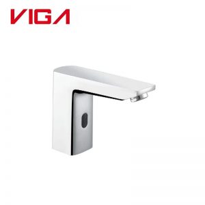 VIGA 49211102 chrome deck‑mounted touch‑free infrared sensor automatic basin faucet for commercial public washroom