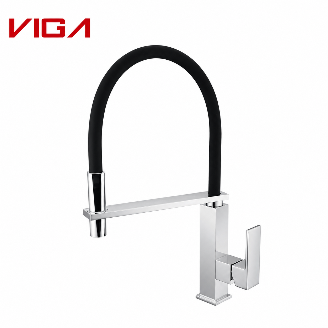 Bateria kuchenna | VIGA 42203610CH | Chrom | Mosiądz | Wyciągana wylewka