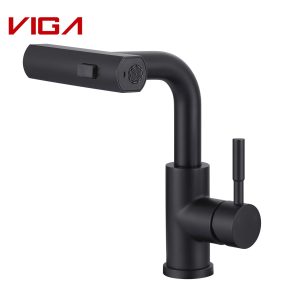 VIGA 99116001DB stainless steel kitchen mixer, matte black